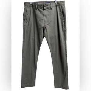 J.Crew Flex Slim Fit Olive Green Chino Pants W32 L30 Cotton Blend